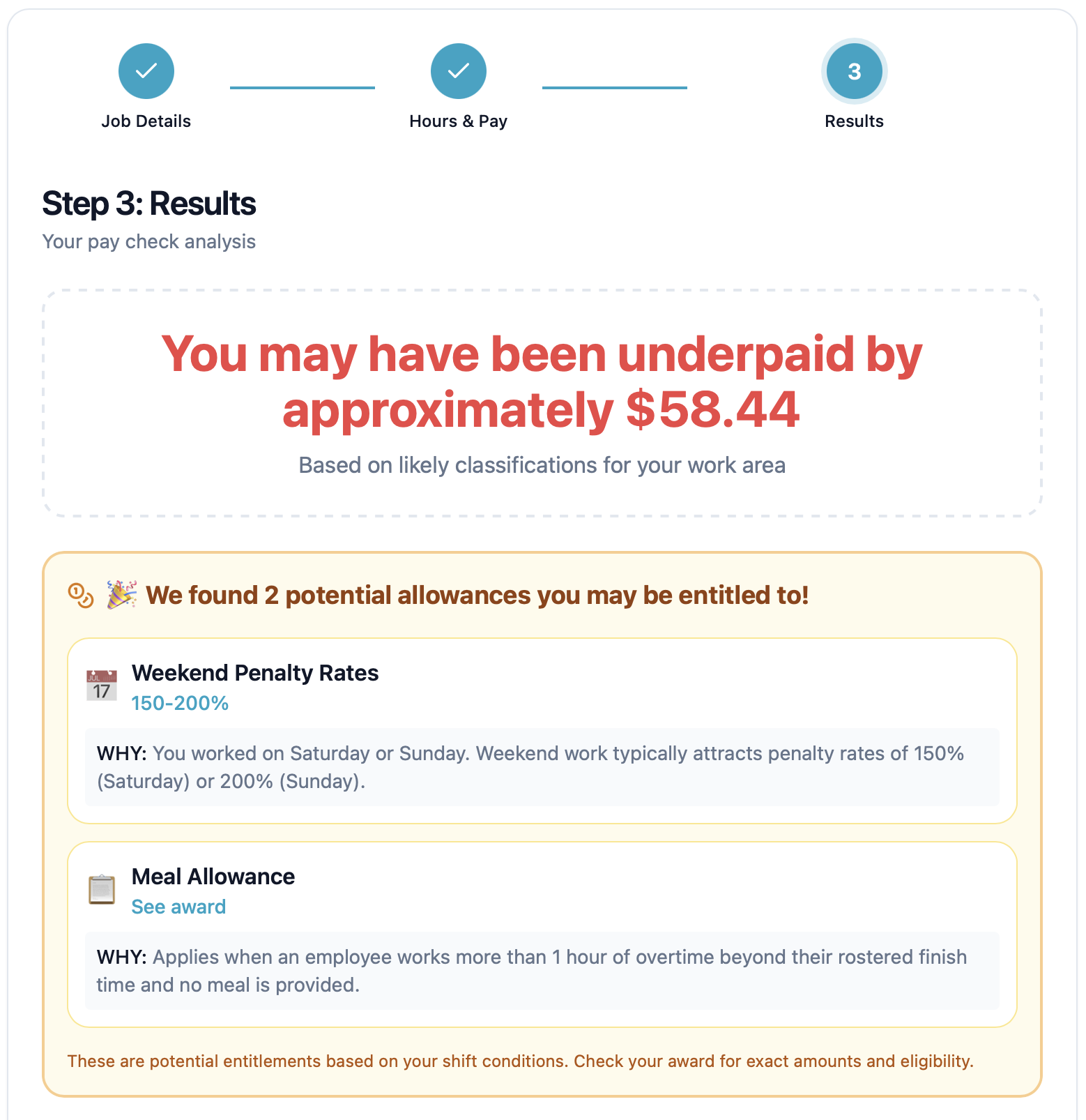Am I Being Underpaid? Free Award Pay Check | AwardPay